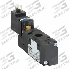 PARKER Solenoid Air Control Valve: B3, Three-Way / Two-Position, Single Solenoid, 24V DC, 1/8 in NPT (MPN B3G0BB549C). Key specifications — attr1084839: DIN Solenoid Connector; attr1093196: Solenoid Coil Included; attr1084853: Internal Pilot; attr1084865: Non-Locking; attr1084872: Solenoid Air Control Valve; attr1084885: Single Solenoid; attr1084828: B3G0BB549C; attr1084832: PARKER.