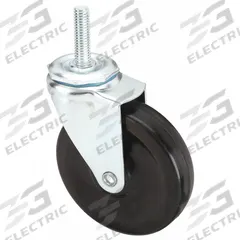 APPROVED VENDOR Stem Caster: Swivel, 4 in Wheel Dia., 1 1/4 in Wheel Wd, Rubber, 1 1/2 in Stem Lg (MPN DCRR04052S-S13). Key specifications — Brand: APPROVED VENDOR; Thread Size: 7/16"-14; Roll Up: Swivel.