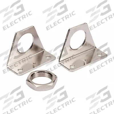 SMC Foot Bracket: Foot Mount Type, Fits 40 mm Bore Dia - Foot Mounting Brackets