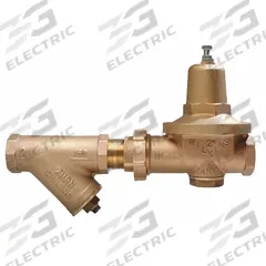 WILKINS Water Pressure Reducing Valve: FNPT x FNPT, 1 1/4 in Pipe Size, Cast Bronze, NPT x NPT (MPN 114-500XLYSBR). Key specifications — Brand: WILKINS; Union Type: Single Union; Low-Lead Compliance: Low-Lead Compliant.