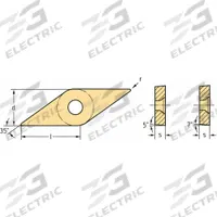 WALTER Diamond Turning Insert: VCMW331-RK6 WKK20S, VCMW160404-RK6 WKK20S (MPN 6651599). Key specifications — attr257732: VCMW331-RK6 WKK20S; attr257733: VCMW160404-RK6 WKK20S.