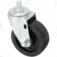 APPROVED VENDOR Stem Caster: 3 1/2 in Wheel Dia., 1 1/4 in Wheel Wd, Swivel, Swivel, Polyolefin (MPN 32J815). Key specifications — Brand: APPROVED VENDOR; Thread Size: 1/2"-13; Wheel Bearing Type: Delrin; Wheel/Tread Color: Black; Roll Up: Swivel.