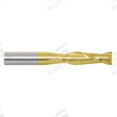 APPROVED VENDOR Square End Mill: Carbide, TiN Coated, 2 Flute, 7/16" Mill Dia, 2" LOC - General Purpose Carbide Square End Mills