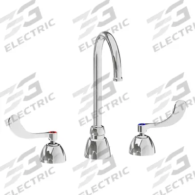 CHICAGO FAUCETS Kitchen and Bathroom Faucets: 786, Cast Brass, Polished Chrome Finish - Widespread Handle Bathroom Faucets