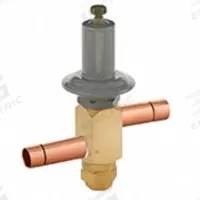 PARKER Pressure Regulating Valve: Pressure, Two-Way, 0 psi to 20 psi, 3/8 in Female Sweat (MPN CRO-4-0/20-BLACK-4X4 ODF WS). Key specifications — For Refrigerant Type: R-404A; Brand: PARKER; Body Material: Brass; Opening Pressure: 0 psi to 20 psi.