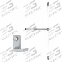 VON DUPRIN Surface Vertical Rod: 4 ft Max Door Wd, Aluminum (MPN 2227L-06-4-SP28). Key specifications — attr1011860: Exit Device; attr1011837: VON DUPRIN; attr1011847: Surface Vertical Rod; attr1011858: Lever; attr1024139: Touchbar; attr1011835: Yes.
