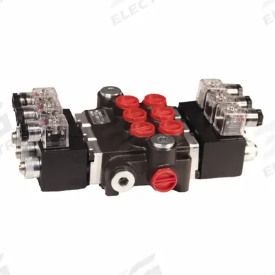 CHIEF Hydraulic Manifold Valve: 13 gpm Max Flow Rate, Three Positions, Outlet - Solenoid-Operated Directional Control Valves