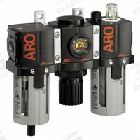 ARO Filter/Regulator/Lubricator: 3/8 in NPT, 85 cfm, 150 psi Max Op Pressure, 5 micron, 1500 Series (MPN C38231-800). Key specifications — attr109588: 1500; attr109524: ARO.