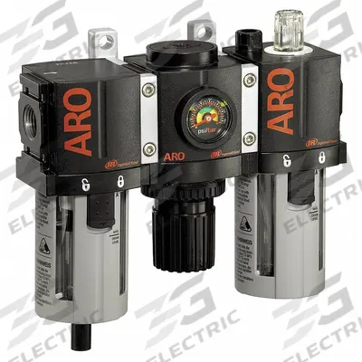 ARO Filter/Regulator/Lubricator: 3/8 in NPT, 85 cfm, 150 psi Max Op Pressure - ARO Filter, Regulator & Lubricators (FRLs)