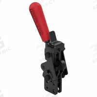 DE-STA-CO Hold-Down Clamp: Locking Vertical Handle, Bar Base Mounting, 90° Clamp Arm Opening Angle (MPN 503-MLBR). Key specifications — Brand: DE-STA-CO.
