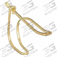 APPROVED VENDOR Wardrobe Hook: Screw-In, 35 lb Wt Capacity, 2 Points per Hook, Brass, Steel (MPN 1XNF4). Key specifications — Color: Brass; Finish: Brass; Material: Steel; Product Type: Wardrobe Hook.