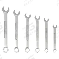 WESTWARD Combination Wrench Set: Alloy Steel, Satin, 6 Tools, 8 mm to 14 mm Range of Head Sizes (MPN 4YR28). Key specifications — attr309520: Satin; attr309519: Alloy Steel; attr324929: WESTWARD; attr309512: Tool Roll; attr309522: No; attr309533: No.