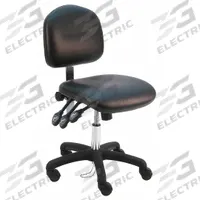 Ergonomic Chair: Vinyl, Armless, Ht Range 17 in to 22 in, 19 in Seat Wd, 17 in Seat Dp, 5 Casters (MPN LNS-DCR-TLC-WW-BLACK). Key specifications — Foot Support: No; Back Tilt Backward: 80°; Back Tilt Forward: 105°; Base Material: Nylon; Brand: BENCHPRO; Product Type: Cleanroom Ergonomic Chair; Cleanroom Class: ISO 5; ESD-Safe: Not ESD Safe.