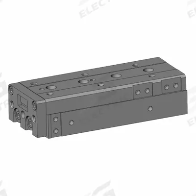 SMC Air Slide Table: 75 mm Stroke Lg, 16 mm Bore Dia, Mfr Part # MXS16L-75 - Pneumatic Slide Tables