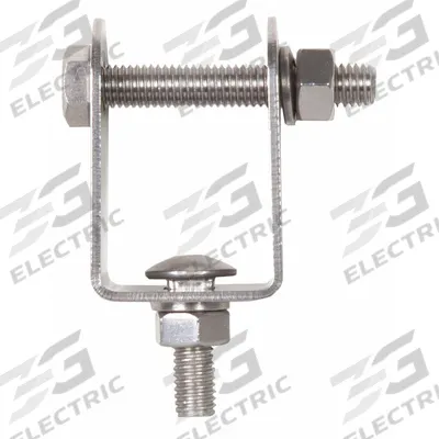 MAXXIMA Mounting Bracket: Mounting Bracket, Silver, Stainless Steel, 1 in Lg, 2 in Ht - Vehicle Light Mounts & Brackets