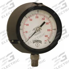 WINTERS Process Pressure Gauge: 0 psi to 60 psi, White, 4 1/2 in Dial, 1/2 in NPT Male, Bottom, PPC (MPN PPC5063G-SG45). Key specifications — Brand: WINTERS; Pointer Color: Black; Accuracy: ±0.5%; Dial Color: White; Gauge Wetted Parts: Stainless Steel; Case Material: Phenolic; Vibration Resistance Properties: Liquid-Filled; Pressure Range: 0 psi to 60 psi.