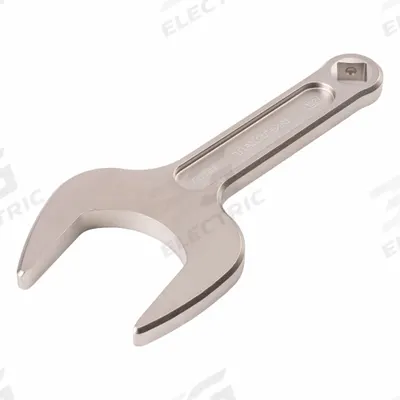 TEKTON Open End Wrench: Chromium Molybdenum Steel, Satin, 50 mm Head Size - Metric, Single End, Open End Wrenches