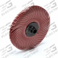 SCOTCH-BRITE Radial Bristle Disc: Type C, 3 in Dia x 3/8 in Wd, 3/8 in Arbor, Ceramic, 80 PK (MPN 61500176096). Key specifications — Connector Size: 3/8 in; Brand: SCOTCH-BRITE; Connection Type: Arbor Hole.
