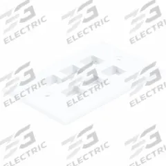 MONOPRICE Wall Plate: White, 1 Gang, 6 Port, Flat Module, Plastic, Horizontal (MPN 6733). Key specifications — Brand: MONOPRICE; Material: Plastic; Color: White; Compatible Connector Type: RJ45; Outlet Orientation: Horizontal; Module Style: Flat.