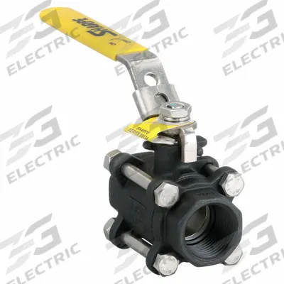 SHARPE Manual Two-Way Ball Valve: 1 in, Carbon Steel, Straight, FNPT x FNPT - Carbon Steel Ball Valves