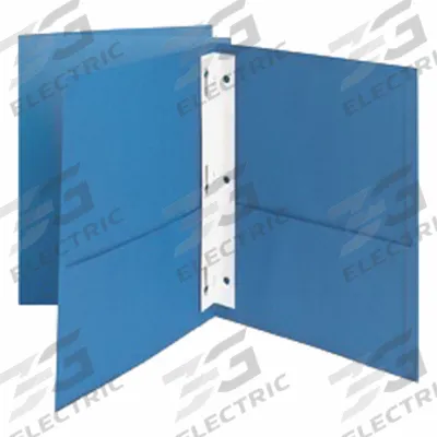 OXFORD Pocket Folder: Fiber, 11 in Ht, 8 1/2 in Wd, Blue, 2 Pockets - Pocket Folders
