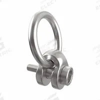 JERGENS Hoist Ring: Swivel, Nickel-Plated Steel, M16-2.00, Max. 3,085 lb, Side-Pulling (MPN 47354-E). Key specifications — Brand: JERGENS; Thread Size: M16-2.00; Operation: Side-Pulling.