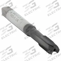 CLEVELAND Spiral Point Tap: M10x1.25 Metric, 6H, 3 Flute, Plug Chamfer, Hardlube Coated Cobalt (MPN C96042)