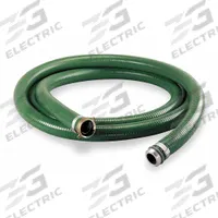 Water Suction and Discharge Hose: 4 in Hose Inside Dia., 55 psi, Green, 4 in x 4 in Fitting Size (MPN SP400-50MF-G). Key specifications — Temp. Range: 0° to 158°F; Hose Color: Green; Brand: CONTINENTAL.