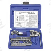 IMPERIAL Flaring and Cutting Kit: Single 45 Degree, Aluminum/Brass/Copper/Steel, Tool Case, Case (MPN 120-F). Key specifications — attr470063: Tool Case; attr470064: Yes; attr514815: Copper; attr542239: Case; attr542240: Cutting and Flaring Kit; attr447992: 120-F; attr447995: IMPERIAL.