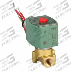 REDHAT Solenoid Valve: 2-Way, Normally Closed, 1/4 in Pipe Size, 220V AC/240V AC, High Flow (MPN 8262H022). Key specifications — Pipe Size: 1/4 in; Voltage: 240V AC; Brand: REDHAT; Coil Enclosure: Without Junction Box.