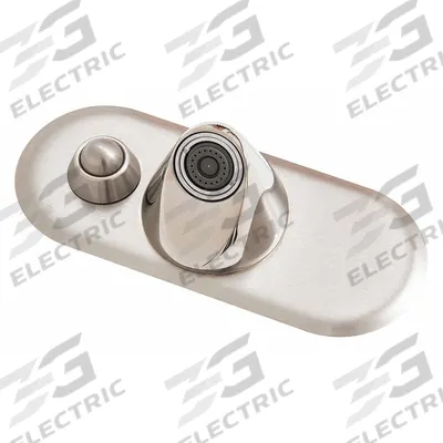 BESTCARE Ligature Resistant Bathroom Faucet: WH3376, Centerset, Brass, Chrome, Manual - Button-Operated Institutional Faucets