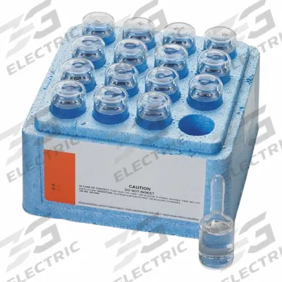HACH Nitrogen-Ammonia Standard Solution: 10 mL Volume, Liquid, 50 mg/L, Ampule - Ion Specific Standards