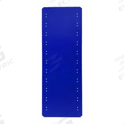 EQUIPTO Shelf: 36 in Overall Wd, 24 in Overall Dp, Solid Shelf, 18 ga, Blue - Solid Steel Shelves for Standard Metal Shelving