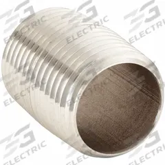 CALBRITE Nipple: 1/2 in Trade Size, 304 Stainless Steel, 1 1/8 in Overall Lg, Rigid Nipple (MPN S405CLCN00). Key specifications — Standards: UL File #E230584; Brand: CALBRITE; Finish: Polished; Item: Rigid Nipple.