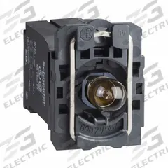 SCHNEIDER ELECTRIC Lamp Module: 22 mm Size, Clear, Incandescent, 480 V AC/DC Rating, Transformer (MPN ZB5AV8). Key specifications — Compatible Operator: Selector Switch; Compatible with Series: XB5; Terminal Connection Type: Screw Clamp Terminals; Brand: SCHNEIDER; Manufacturer Part Number: ZB5AV8; Includes Bulb: Bulb Included.
