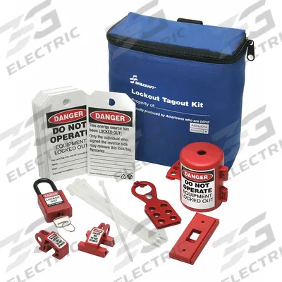 ABILITY ONE Lockout/Tagout Kit: Electrical, Keyed Different Padlocks - Portable Electrical Lockout Kits