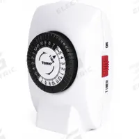 TORK Plug-In Timer: Mechanical, Indoor, Not Astronomic, 24 hr Setting, 5-15R, 125V AC (MPN 402B). Key specifications — Brand: TORK; NEMA Receptacle Configuration: 5-15R.