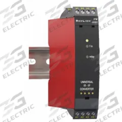 RED LION Frequency to Analog Converter: DIN Rail Mounting, 4.09 in Overall Dp, 4.29 in Overall Ht (MPN IFM0001). Key specifications — attr1052074: RED LION; attr1052072: IFM0001; attr1052095: DIN Rail.