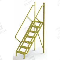 TRI-ARC Configurable Platform Ladder: 9.3 ft Overall Ht, 30 in Overall Wd, 20 in Overall Dp, Steel (MPN UCL5007242). Key specifications — Material: Steel; Color: Yellow; Brand: TRI-ARC.