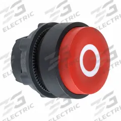 SCHNEIDER Extended Push Button: Red, 22 mm Mounting Size, Non-Metallic, Momentary (MPN ZB5AL432). Key specifications — Brand: SCHNEIDER; Action: Momentary; Legend: O; Series: XB5; Push Button Material Type: Non-Metallic.