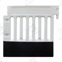 APPROVED VENDOR Pedestrian Barricade: Manual Carry, 38 in Ht, 3 9/16 ft Lg, 15 1/4 in Wd, White (MPN CSP-SW38-W-ADA35B). Key specifications — Brand: APPROVED VENDOR; Portability: Manual Carry; Material: Polyethylene; Message: No Legend; Includes: Self-Weighted Base; Finish: Unfinished; Connecting Option: Non-Interlocking; ADA Compliance: Yes.