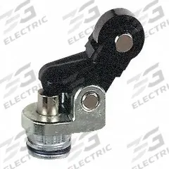 TELEMECANIQUE SENSORS Limit Switch Head: Roller Arm Plunger, Top, Fixed (MPN ZCE27). Key specifications — Compatible with Series: XCMD; Actuator Location: Top; Brand: TELEMECANIQUE SENSORS; Action: Momentary; Adjustability: Fixed; Arm/Operator Material: Metallic.