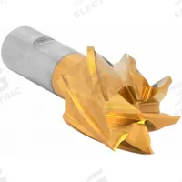 CLEVELAND Square End Mill: High Speed Steel, TiN Coated, 6 Flute, 1-3/4" Mill Dia, 1-3/8" LOC (MPN C75065)