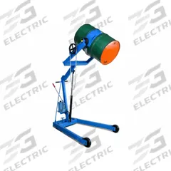 MORSE Drum Dumper: Built-In Wheels/Casters, 800 lb Wt Capacity, Metal, 72 in Vertical Lift, Manual (MPN 400A-72). Key specifications — For Drum Capacity: 55 gal; Drum Orientation: Vertical; Brand: MORSE; Portability: Casters; Housing Material: Steel; For Drum Material: Metal; Drum Securing Mechanism: Chain; Power Source: Manual.