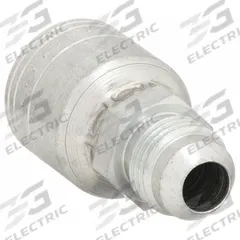 AEROQUIP Hydraulic Crimp Fitting: Steel x Steel, Straight, -12 For Hose Dash Size, Male x Genderless (MPN 1AA16MJ12). Key specifications — Fitting Gender: Male x Genderless; Fitting Connection Type: JIC x Crimp; Thread Size: 1-5/16"-12; For Hose Dash Size: -12; Brand: AEROQUIP.