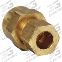 PARKER Compression Fitting Adapter: 1/4 in OD x 1/4 in Pipe Fitting Size, Compression x FNPTF, 10 PK (MPN 66C-4-4). Key specifications — Brand: PARKER.