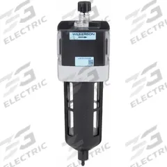 WILKERSON Compressed Air Lubricator: Micro Mist, 3/8 in NPT, 110 cfm, 150 psi Max Op Pressure, Knob (MPN L28-03-KK00B). Key specifications — attr111774: Aluminum; attr111402: L28; attr111761: WILKERSON.
