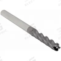 APPROVED VENDOR Ball End Mill: Carbide, AlTiN Coated, 4 Flute, 3/16" Mill Dia, 1-1/8" LOC, 3" OAL (MPN 229-001014)