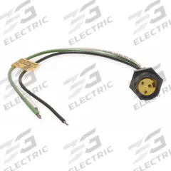 BRAD HARRISON External Thread Receptacle: 130013, 1/2"-14 Mounting Thread Size, 1 ft Wire Lg, 3 Pins (MPN 1R3004A20A120). Key specifications — IP Rating: IP67; Mounting Thread Size: 1/2"-14; Brand: BRAD HARRISON; Mounting Style: Panel; Series: 130013.