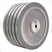 HAMILTON Caster Wheel: 12 in Wheel Dia., 5 in Wheel Wd, Polyurethane, 6,500 lb Load Rating, Aluminum (MPN W-1250-SWF95-1-1/4). Key specifications — Brand: HAMILTON; Tread Shape: UltraGlide; Wheel/Tread Color: Gray.